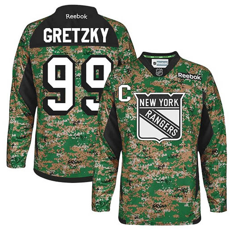 Youth Wayne Gretzky New York Rangers #99 Veterans Day Ice Hockey Jersey