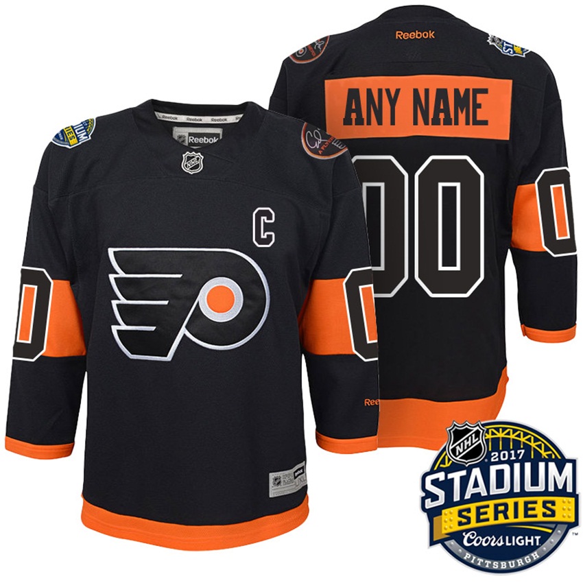 Youth Flyers Black 2017 Stadium Series Custom Jersey