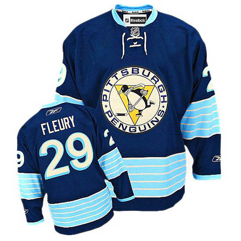 Youth Marc-Andre Fleury Pittsburgh Penguins #29 New Third Vintage Winter Classic Ice Hockey Jersey