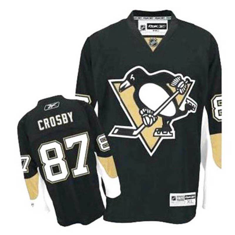 Youth Sidney Crosby Pittsburgh Penguins #87 Home Ice Hockey Jersey