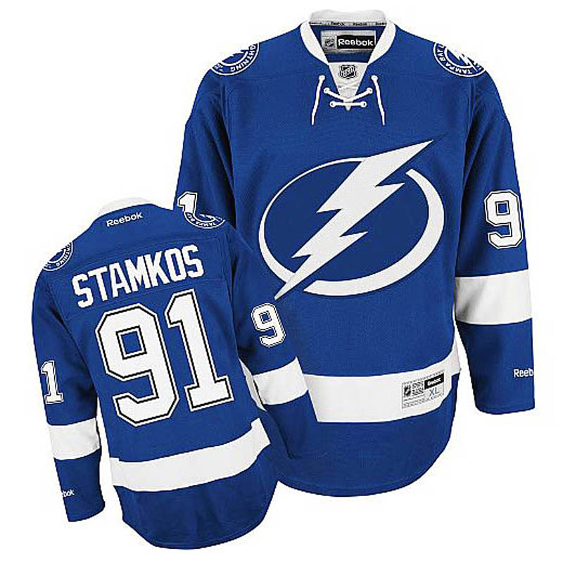 Youth Steven Stamkos Tampa Bay Lightning #91 Home Ice Hockey Jersey