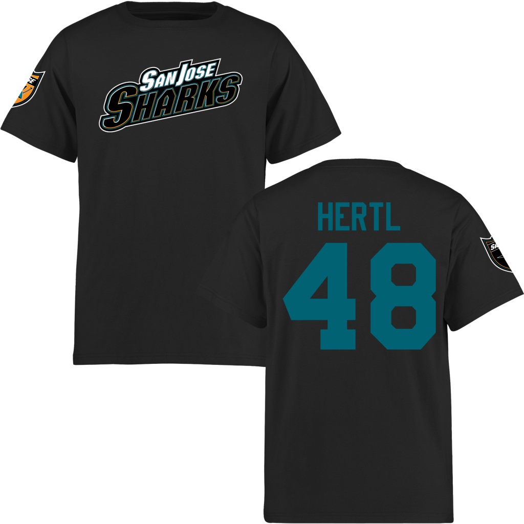 Youth Tomas Hertl San Jose Sharks Black Short Sleeve T-Shirt