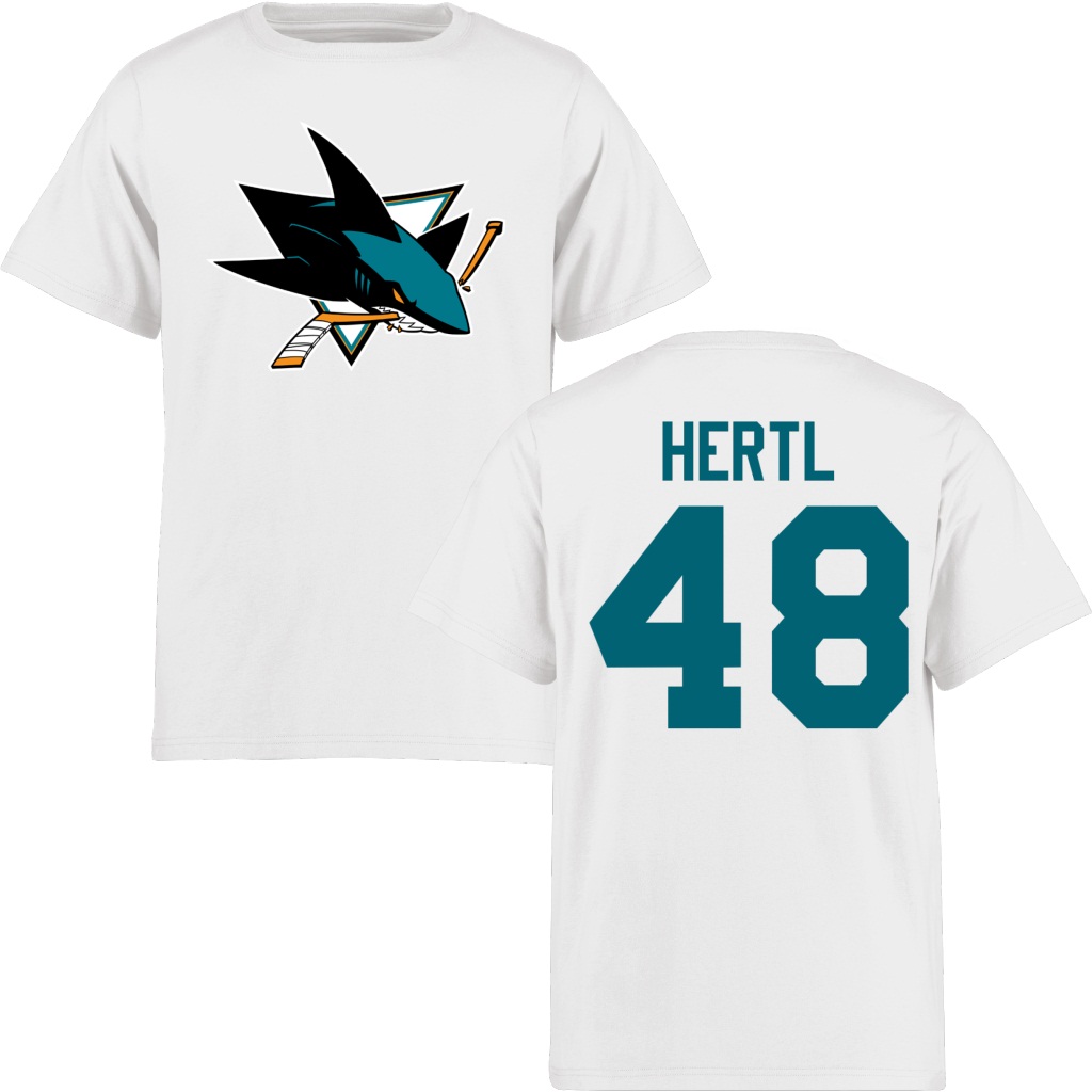 Youth Tomas Hertl San Jose Sharks White Short Sleeve T-Shirt