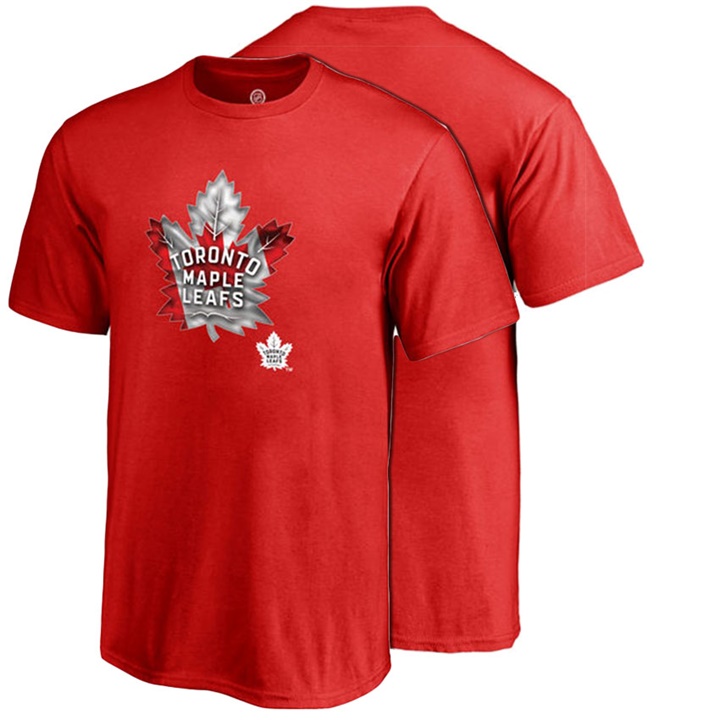 Youth Toronto Maple Leafs Red Canada Wave Crew Neck T-shirt