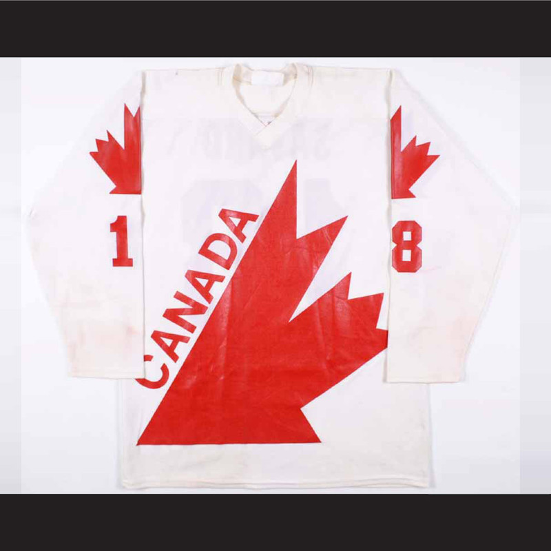 1976 Serge Savard Team Canada Canada Cup Pre-Tournament hockey Jersey