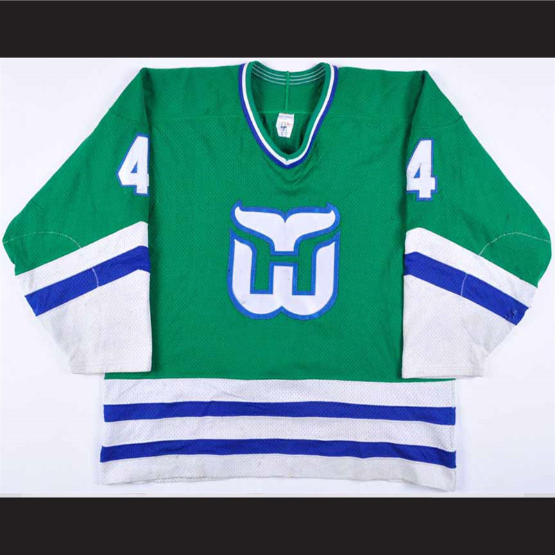 1990-91 Rob Brown Hartford Whalers Retro hockey jerseys