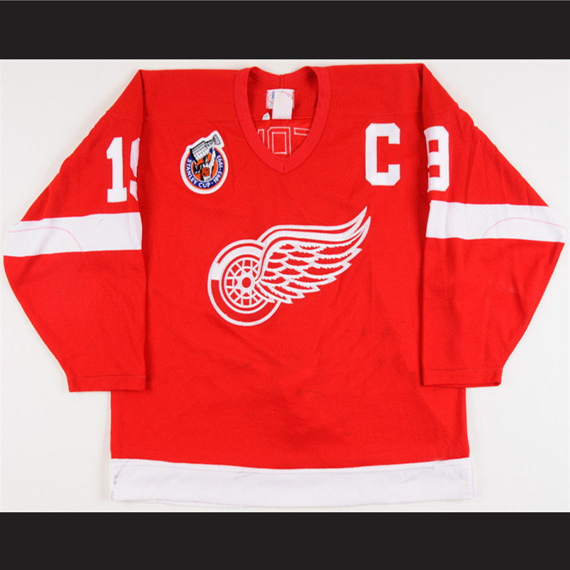 1992-93 Steve Yzerman Detroit Retro Red Wings hockey Jersey