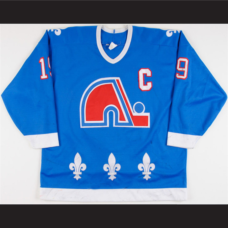 1993-94 Joe Sakic 19 Quebec Nordiques hockey Jersey