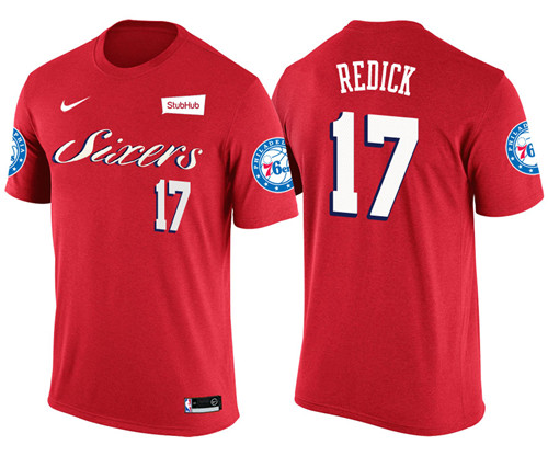 Men 76ers J.J. Redick #17  New Season Statement Red Jersey