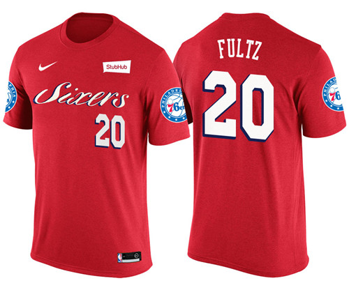 Men 76ers Markelle Fultz #20 New Season Statement Red Jersey