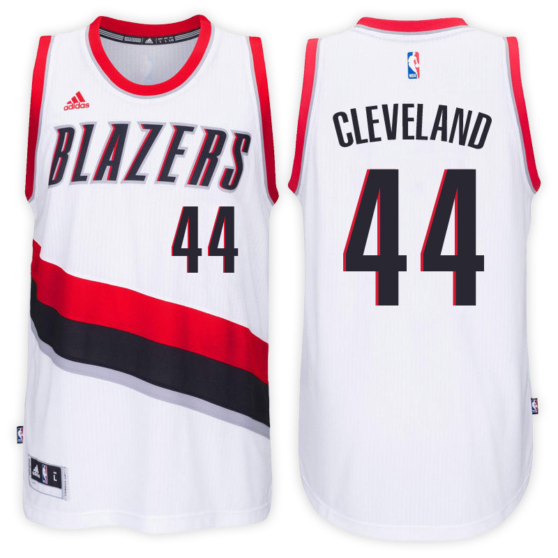 Men Blazers Antonius Cleveland NBA Swingman Road White Jersey