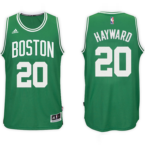 Men Boston Celtics Gordon Hayward NBA Swingman Road Kelly Green Jersey