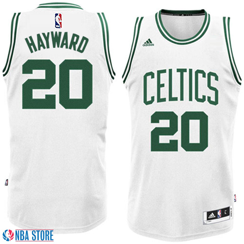 Men Boston Celtics Gordon Hayward NBA Swingman Road White Jersey