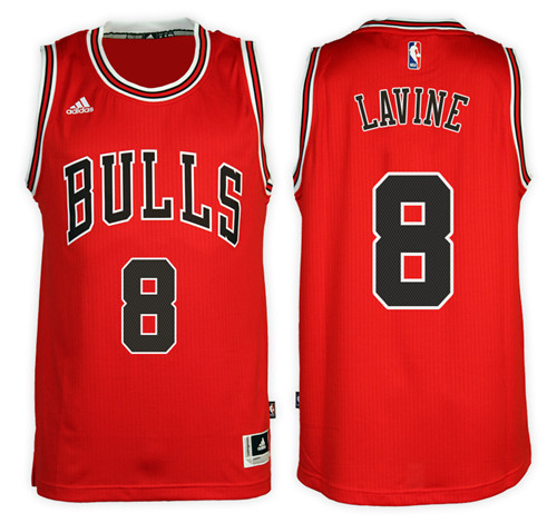 Men Bulls Zach LaVine #8 Road Red Jersey