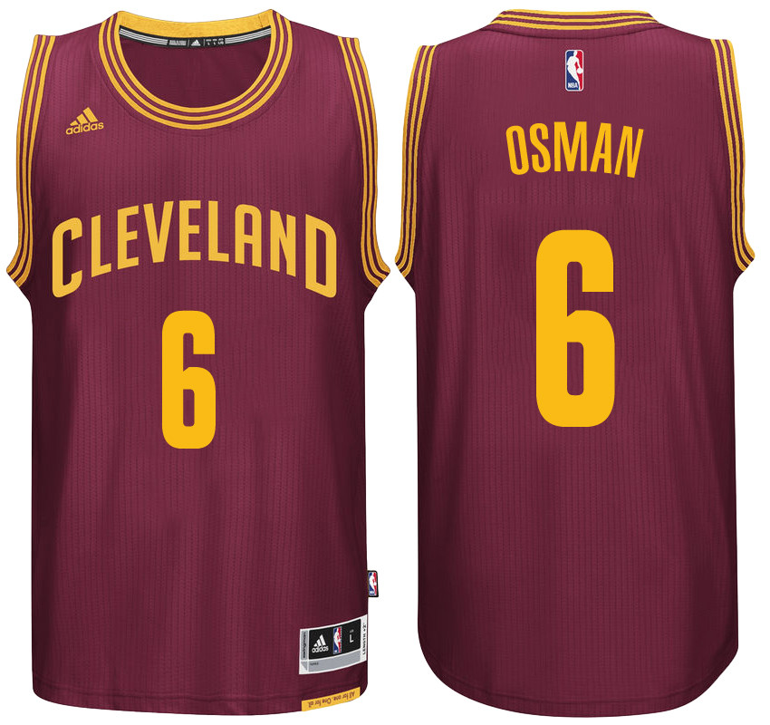 Men Cavaliers Cedi Osman NBA Swingman Road Wine Jersey