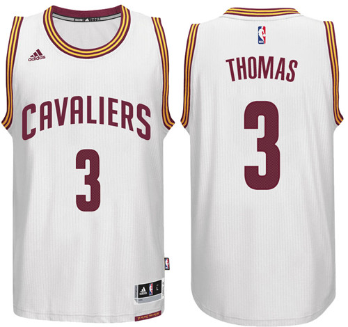 Men Cavaliers Isaiah Thomas #3 Home White Jersey