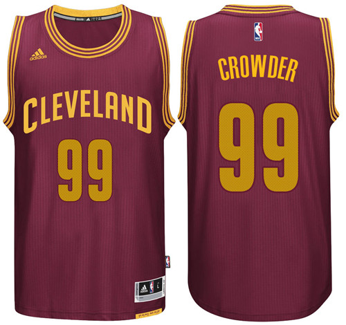 Men Cavaliers Jae Crowder #99 Road Wine Jersey