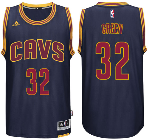 Men Cavaliers Jeff Green #32 Alternate Navy Jersey