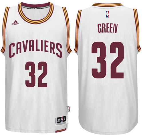 Men Cavaliers Jeff Green #32 Home White Jersey