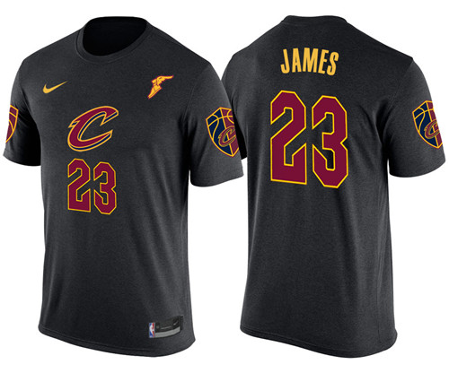 Men Cavaliers LeBron James #23 New Season Statement Black Jersey