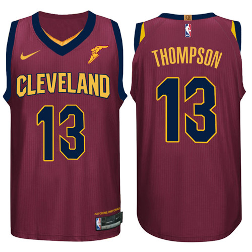 Men Cavaliers Tristan Thompson #13 Performance Basketball Wine Jersey