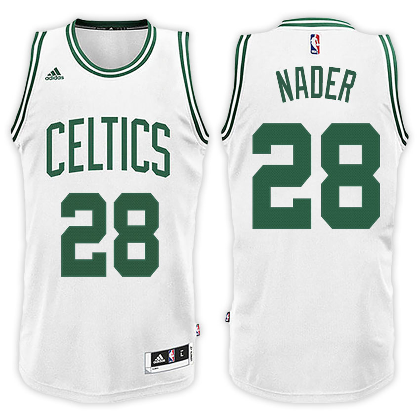 Men Celtics Abdel Nader #28 Home White Jersey