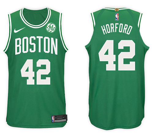 Men Celtics Al Horford #42 NBA 2017 18 New Season Kelly Green Jersey