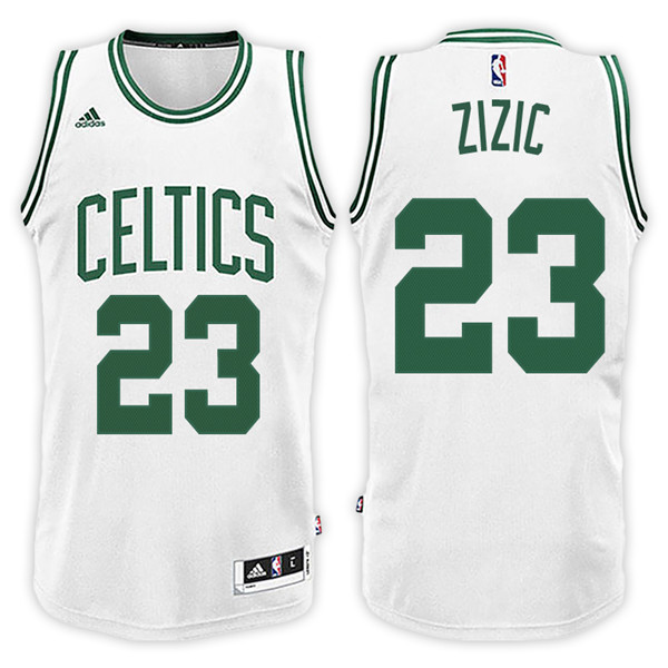 Men Celtics Ante Zizic NBA Swingman Road White Jersey