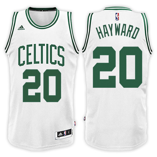 Men Celtics Gordon Hayward #20 Home White Jersey