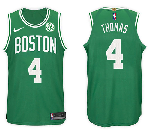 Men Celtics Isaiah Thomas #4 NBA 2017 18 New Season Kelly Green Jersey