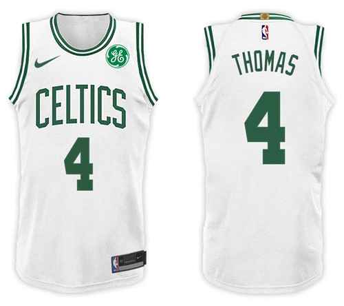 Men Celtics Isaiah Thomas #4 NBA 2017 18 New Season White Jersey