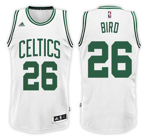 Men Celtics Jabari Bird #26 Home White Jersey