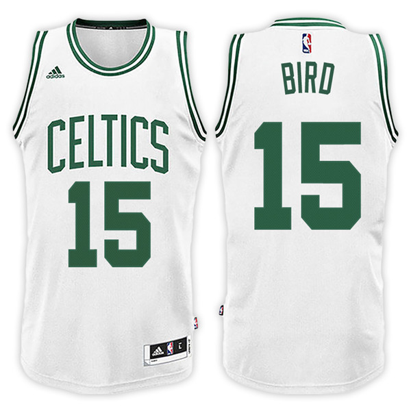 Men Celtics Jabari Bird NBA Swingman Road White Jersey