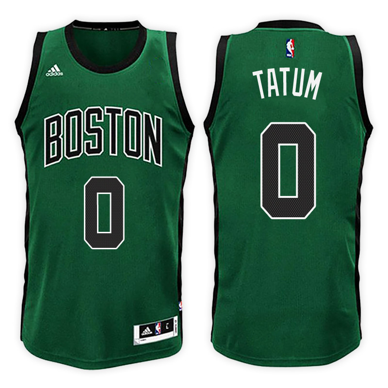 Men Celtics Jayson Tatum Swingman Road Green Jersey