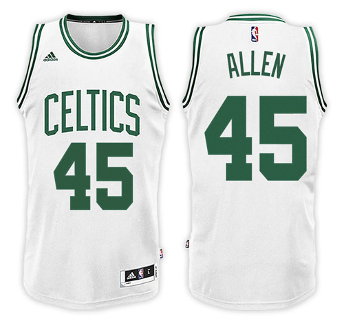 Men Celtics Kadeem Allen #45 Home White Jersey