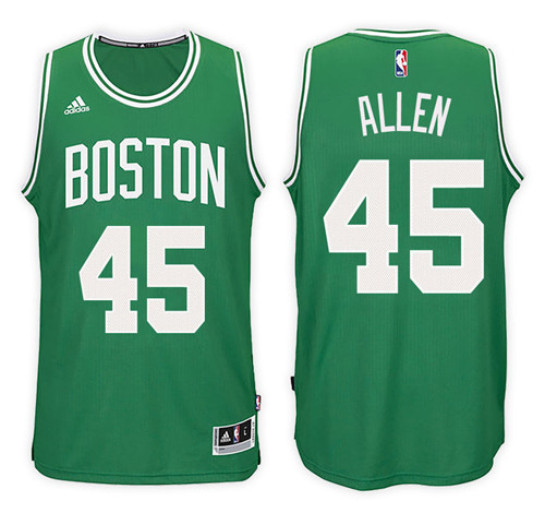 Men Celtics Kadeem Allen #45 Road Kelly Green Jersey