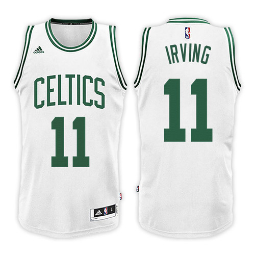 Men Celtics Kyrie Irving #11 Home White Jersey