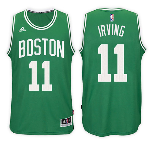 Men Celtics Kyrie Irving #11 Road Kelly Green Jersey