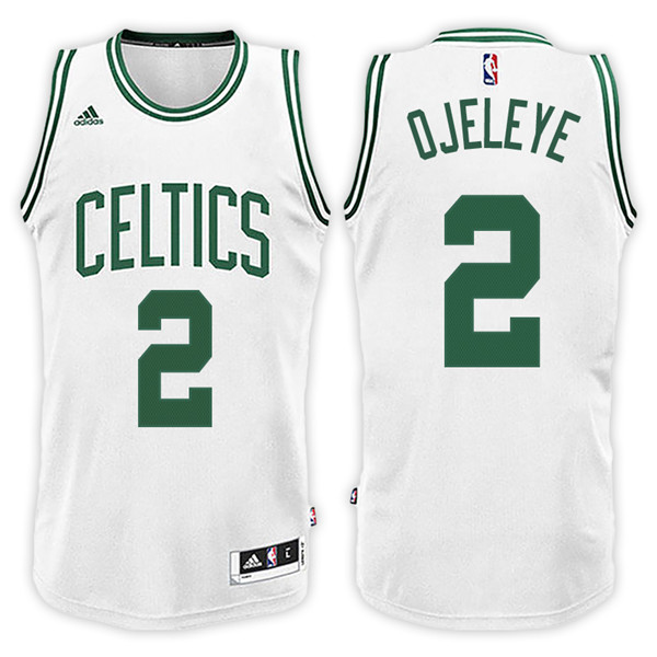 Men Celtics Semi Ojeleye NBA Swingman Road White Jersey