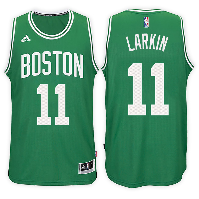 Men Celtics Shane Larkin #11 NBA Swingman Road Kelly Green Jersey