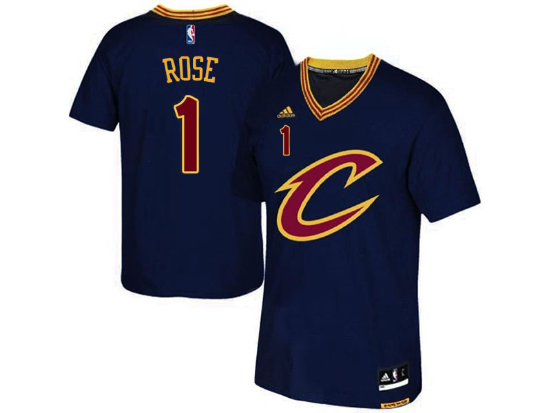 Men Cleveland Cavaliers Derrick Rose Black Swingman Jersey