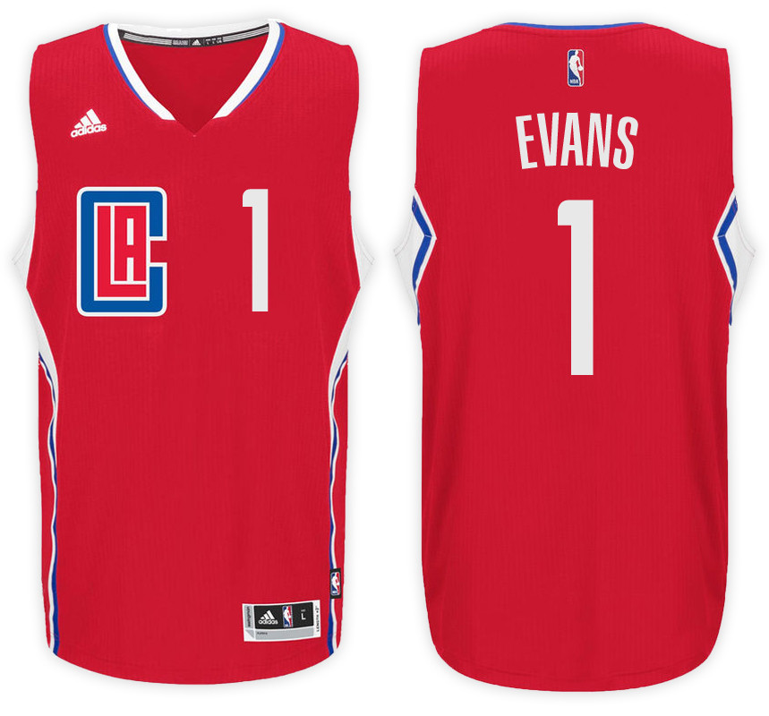 Men Clippers Jawun Evans NBA Swingman Road Red Jersey