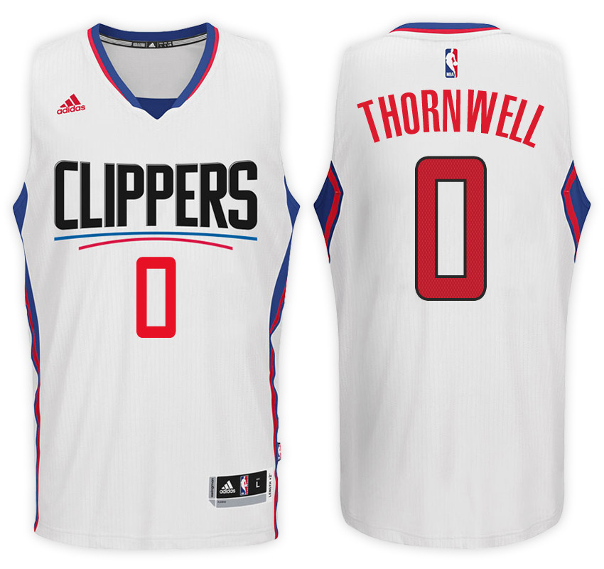 Men Clippers Sindarius Thornwell Swingman Road White Jersey