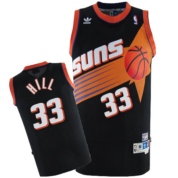 Men Grant Hill Phoenix Suns 33 Hardwood Classics Swingman Alternate Black Jersey