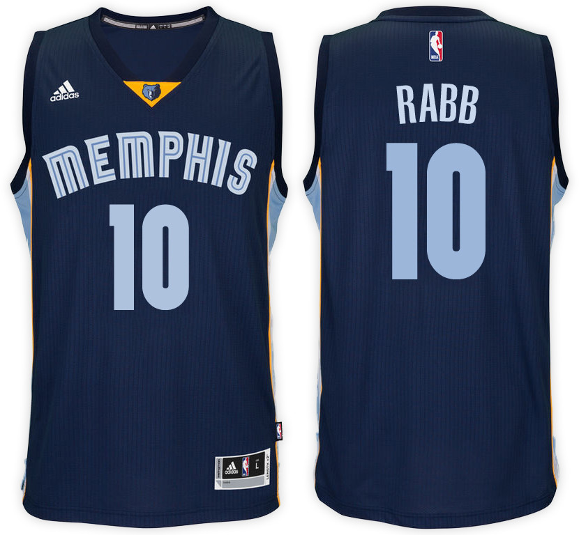 Men Grizzlies Ivan Rabb NBA Swingman Road Navy Jersey