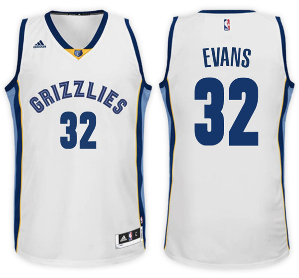 Men Grizzlies Tyreke Evans NBA Swingman Road White Jersey