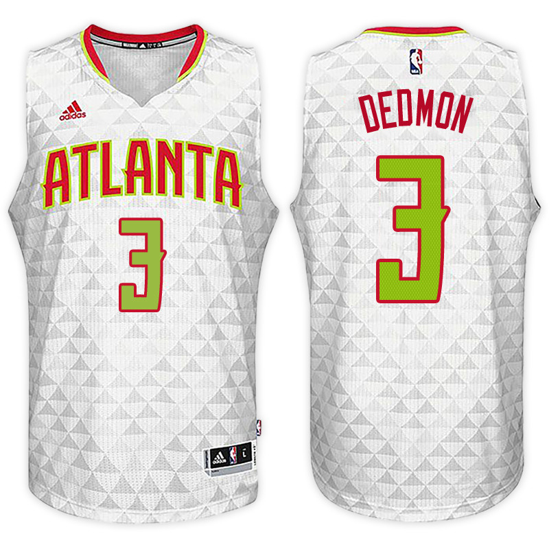 Men Hawks Dewayne Dedmon NBA Swingman Road White Jersey