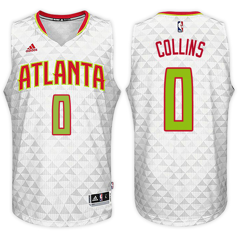 Men Hawks John Collins NBA Swingman Road White Jersey