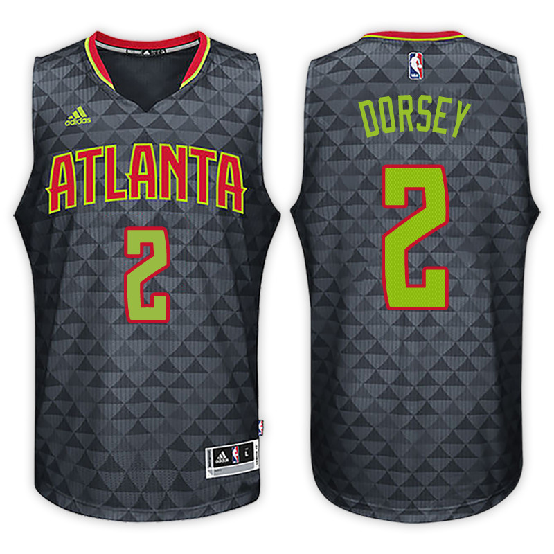 Men Hawks Tyler Dorsey NBA Swingman Road Black Jersey