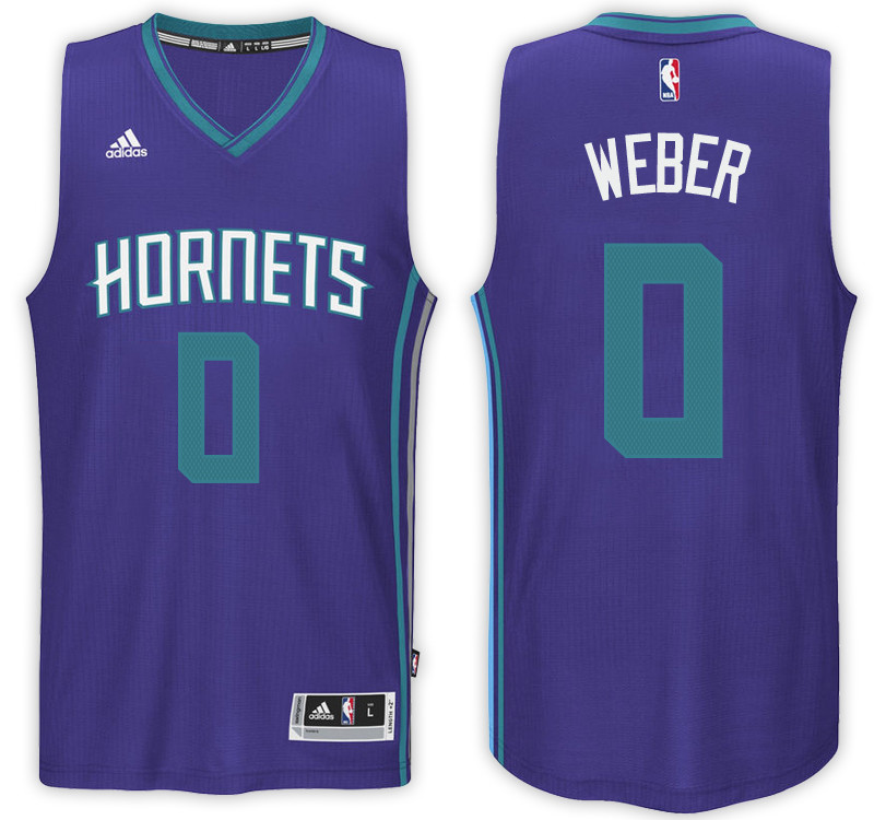 Men Hornets Briante Weber NBA Swingman Road Purple Jersey